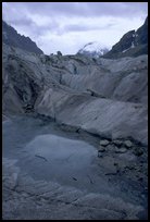 Glacial pool in Mer de Glace. Alps, France ( color)