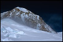 Lower section of West Buttress of Mt McKinley. Denali National Park, Alaska, USA. (color)