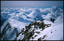Upper section of West Buttress of Mt McKinley. Denali National Park, Alaska, USA. (color)