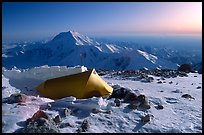 Balcony Camp, on the West Rib  of Mt McKinley. Denali National Park ( color)