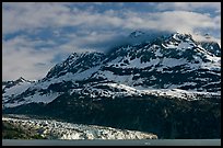 Mt Cooper and Lamplugh glacier, late afternoon. Glacier Bay National Park, Alaska, USA.