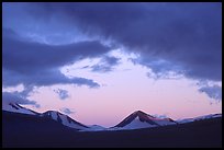 Mt Meigeck, Valley of Ten Thousand Smokes, sunset. Katmai National Park, Alaska, USA. (color)