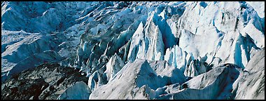 Chaotic ice forms on Exit Glacier. Kenai Fjords National Park, Alaska, USA.