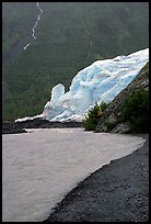Exit Glacier, glacial outwash plain, and glacial stream, 2002. Kenai Fjords National Park ( color)