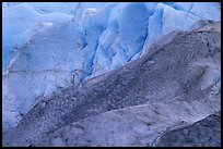 Detail of ice on Exit Glacier. Kenai Fjords National Park, Alaska, USA.
