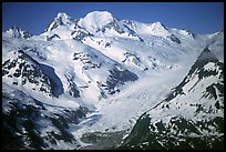 Aerial view of snowy mountains near Lake Clark Pass. Lake Clark National Park ( color)
