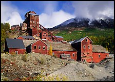 Kennicott historic copper mine. Wrangell-St Elias National Park, Alaska, USA. (color)