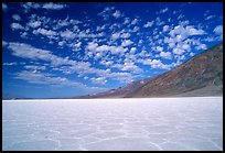 Salt flats at Badwater, mid-day. Death Valley National Park ( color)
