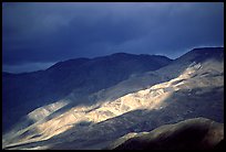 Storm light on foothills. Death Valley National Park ( color)