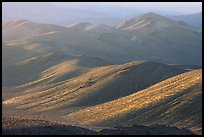 Tucki Mountains in haze of late afternoon. Death Valley National Park, California, USA. (color)