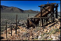 Cashier's mine in the Panamint Mountains, morning. Death Valley National Park, California, USA. (color)