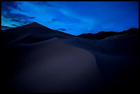 Ibex Sand Dunes at night. Death Valley National Park ( color)
