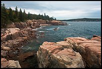 Rugged atlantic seascape near Thunder Hole. Acadia National Park ( color)