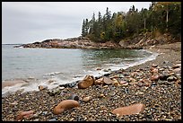 Hunters cove in rainy weather. Acadia National Park ( color)