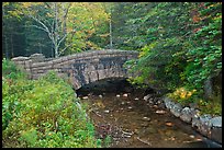 Carriage road bridge crossing stream. Acadia National Park ( color)