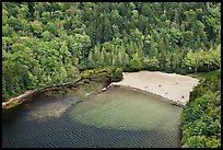 Beach on Echo Lake seen from above. Acadia National Park ( color)