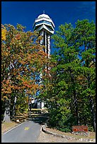 Hot Springs Mountain Tower in the fall. Hot Springs National Park, Arkansas, USA.