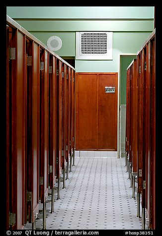 Mens dressing room, Fordyce bathhouse. Hot Springs National Park (color)