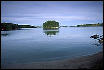 Island on Kabetogama lake near Ash river. Voyageurs National Park, Minnesota, USA.