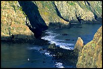 Channel between East Anacapa and Middle Anacapa at low tide. Channel Islands National Park, California, USA. (color)