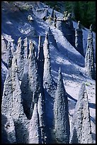 Ancient fossilized vents. Crater Lake National Park, Oregon, USA. (color)