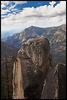Outcrops and canyon of the Kings river. Kings Canyon National Park, California, USA. (color)