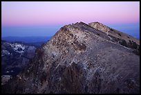 Brokeoff Mountain, dusk. Lassen Volcanic National Park, California, USA. (color)