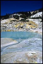 Thermal pool in Bumpass Hell thermal area. Lassen Volcanic National Park, California, USA.