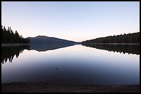 Juniper Lake at dawn. Lassen Volcanic National Park, California, USA.
