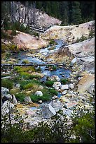 Hot Springs Creek, Devils Kitchen. Lassen Volcanic National Park, California, USA.