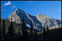 Greybeard Peak, morning, North Cascades National Park.  ( color)