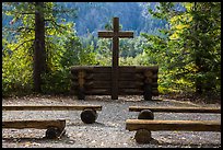 Groseclose meditation site, Stehekin, North Cascades National Park Service Complex.  ( color)