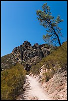 High Peaks trail. Pinnacles National Park, California, USA. (color)