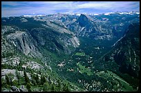 Yosemite Valley and Half-Dome from Eagle Peak. Yosemite National Park ( color)