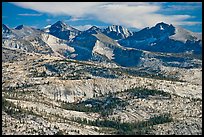 Granite slabs and mountains. Yosemite National Park, California, USA.