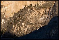 Ridges at the base of Half-Dome. Yosemite National Park, California, USA.