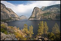 Hetch Hetchy reservoir in the summer. Yosemite National Park, California, USA.