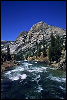 Tuolumne river on its way to the Canyon of the Tuolumne. Yosemite National Park ( color)