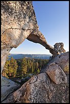 Indian Rock natural arch. Yosemite National Park ( color)
