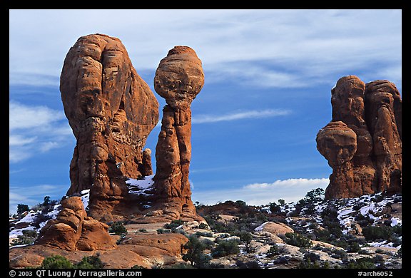 Balanced formations in Garden of the Gods. Arches National Park
