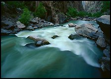 Gunisson river rapids near Narrows. Black Canyon of the Gunnison National Park ( color)