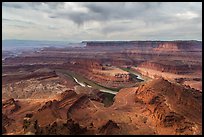 Dead Horse Point view with virgas. Canyonlands National Park ( color)