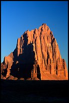 Temple of the Sun, Cathedral Valley, sunrise,. Capitol Reef National Park ( color)