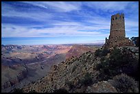 Watchtower, late afternoon. Grand Canyon National Park, Arizona, USA. (color)