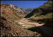 Colorado River at the bottom of the Grand Canyon. Grand Canyon  National Park ( color)