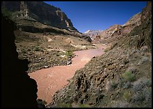 Colorado River and rock walls near Tapeats Creek. Grand Canyon  National Park ( color)