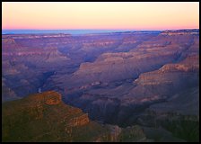 View from Point Sublime, sunset. Grand Canyon National Park, Arizona, USA. (color)