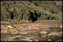 Rafting on  Colorado River. Grand Canyon National Park, Arizona, USA. (color)