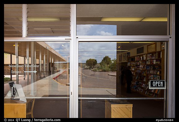 Picturephoto Painted Desert Visitor Center Window Reflexion