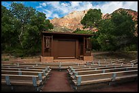 Amphitheater, Watchman Campground. Zion National Park ( color)